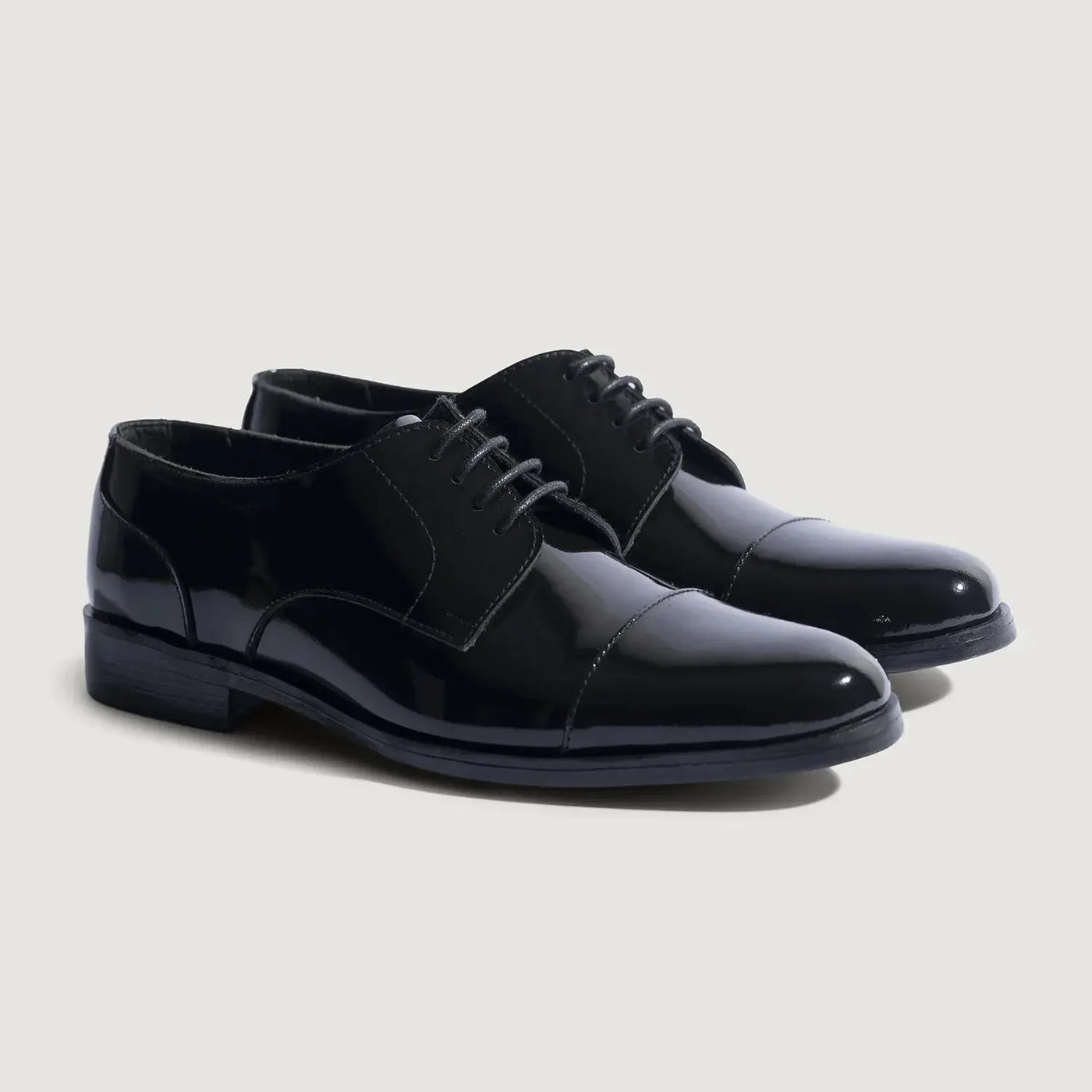 Attorney Patent Black Derby Shoes