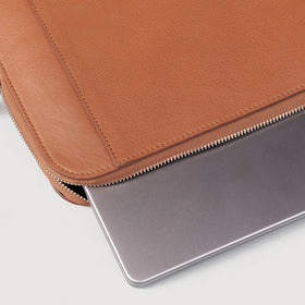 The Baxter Brown Leather Laptop Sleeve