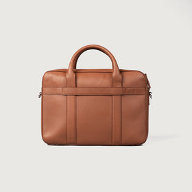 The Captain Brown Leather Briefcase