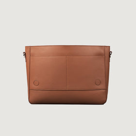 The Carismatico Brown Leather Messenger Bag