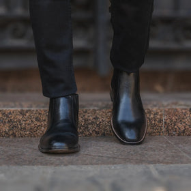 Clarkson Chelsea Black Leather Boots