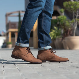 Knight Derby Oil Pull-up Brown Leather Boots