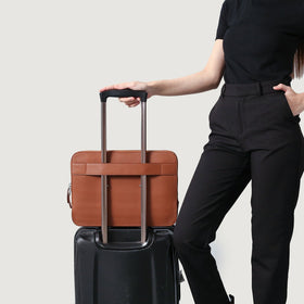 The Baxter Brown Leather Laptop Sleeve
