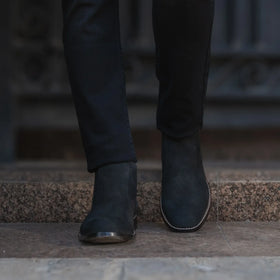Clarkson Chelsea Black Suede Leather Boots