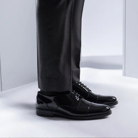 Attorney Derby Black Patent Leather Shoes