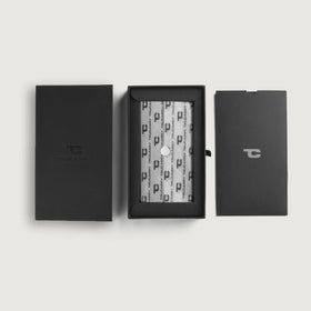 Cameron Grey Leather Long Wallet