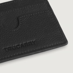 Karl Black Leather Card Holder