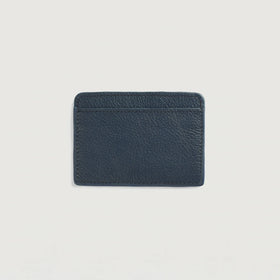 Karl Blue Leather Card Holder