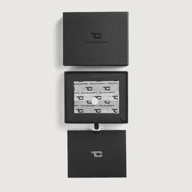 Karl Blue Leather Card Holder