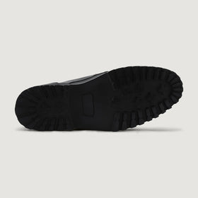 Knight Derby Matte Black Pullup Leather Boots - TerraGrip