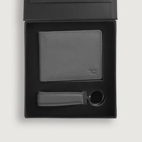 Marvin Grey Leather Gift Set