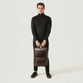 The Bedford Vintage Brown Leather Backpack