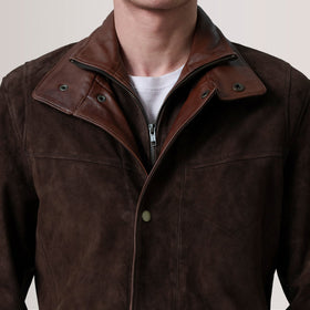 Henrik Brown Suede Cafe Racer