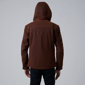 Marlo Brown Canvas Hooded Work Jacket