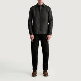 Bronco Tumbled Brown Leather Shirt