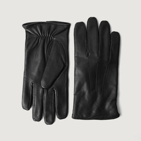 Ralph Black Leather Dress Gloves