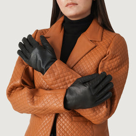 Saltor Black Leather Dress Gloves