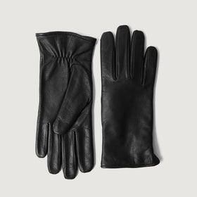 Saltor Black Leather Dress Gloves