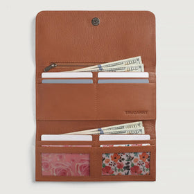 Taylor Brown Leather Continental Wallet