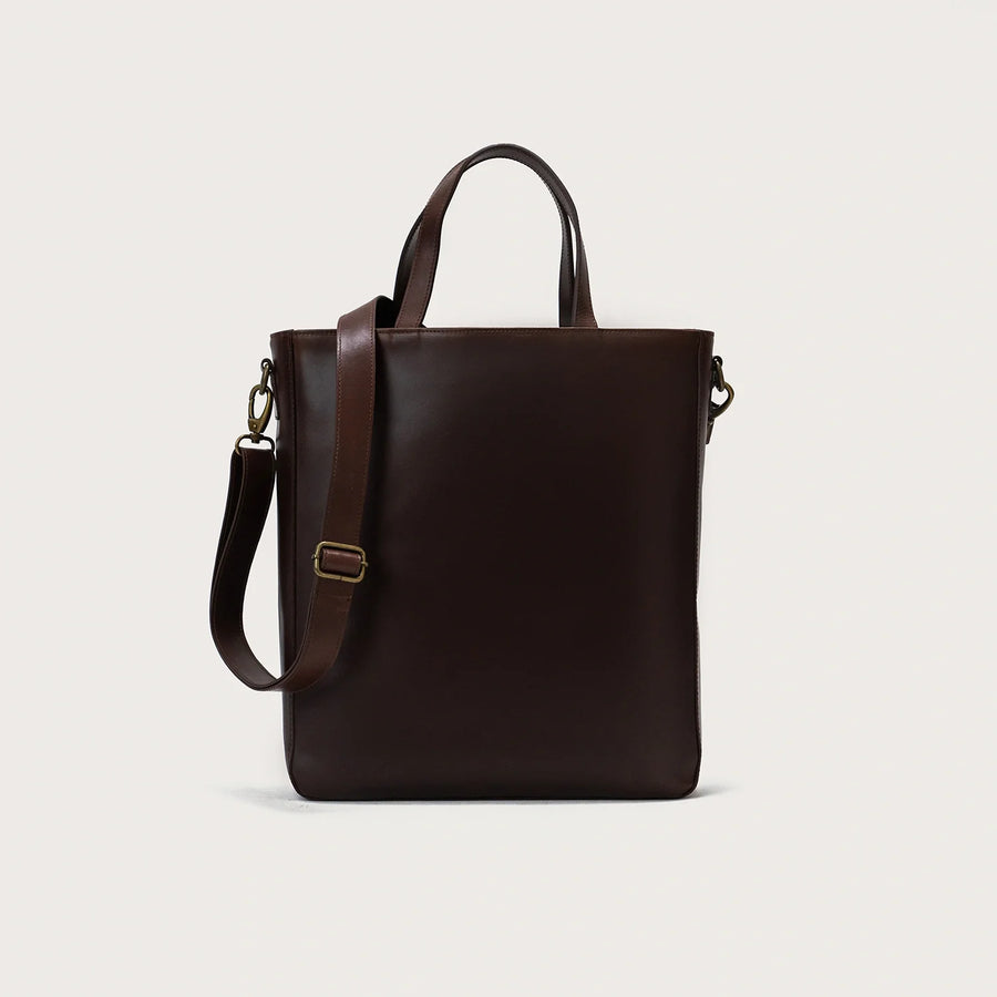 The Poet Vintage Brown Leather Tote Bag