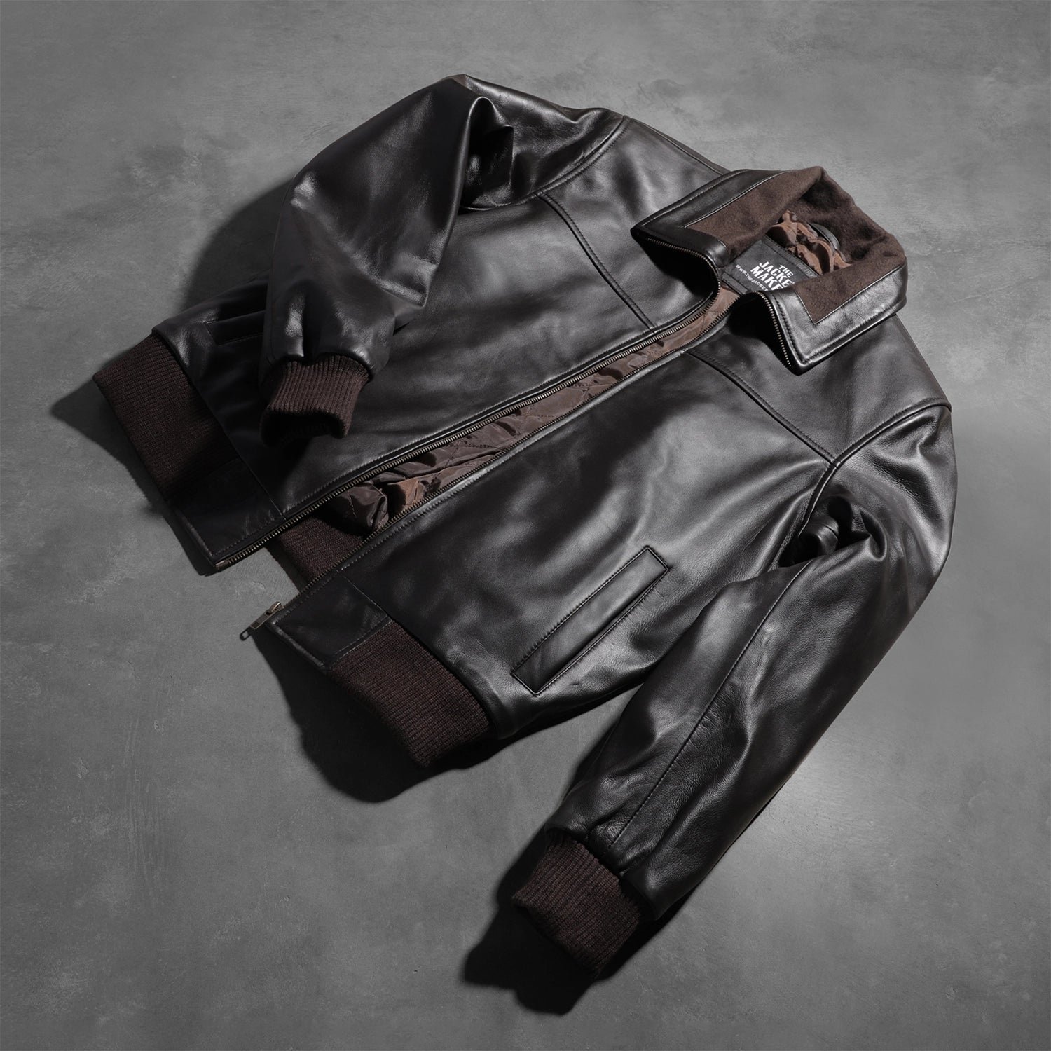Air_Rolf_Brown_Leather_Bomber_Jacket_1