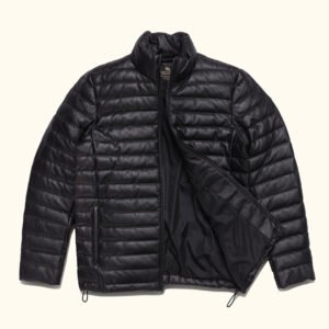 Bridger Leather Down Jacket (Black)