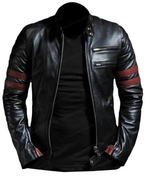 Black-slim-motorcycle-leather-jacket-510×627