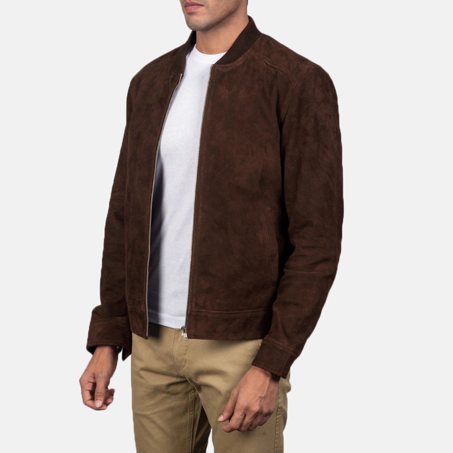 Men_s_Blain_Mocha_Suede_Bomber_Jacket_Side_Pose