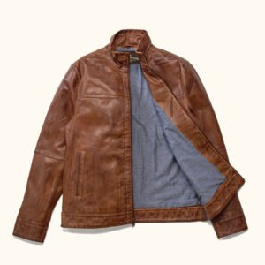 Sedona Light Weight Leather Jacket (Copperwood Brown)
