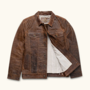Driggs Leather Jacket(Brown)